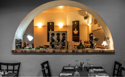 Voûte du restaurant-Pizzeria-Bar à vins Le Patio à Landivisiau (entre Morlaix et Brest)