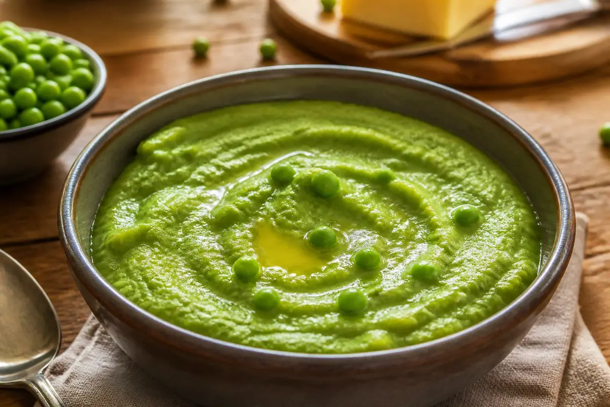 Purée de petit pois : recette facile, onctueuse et gourmande