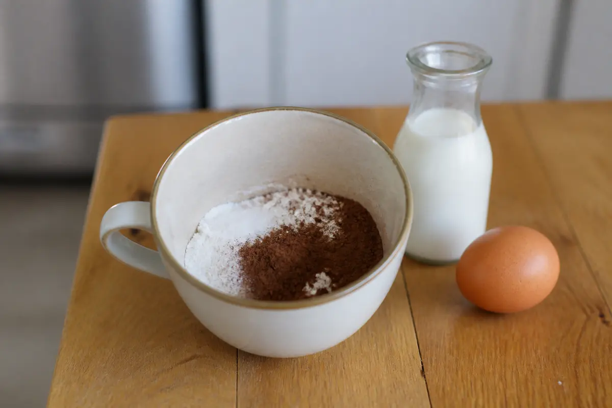 Recette mug cake chocolat en poudre : Facile, rapide &amp; gourmand