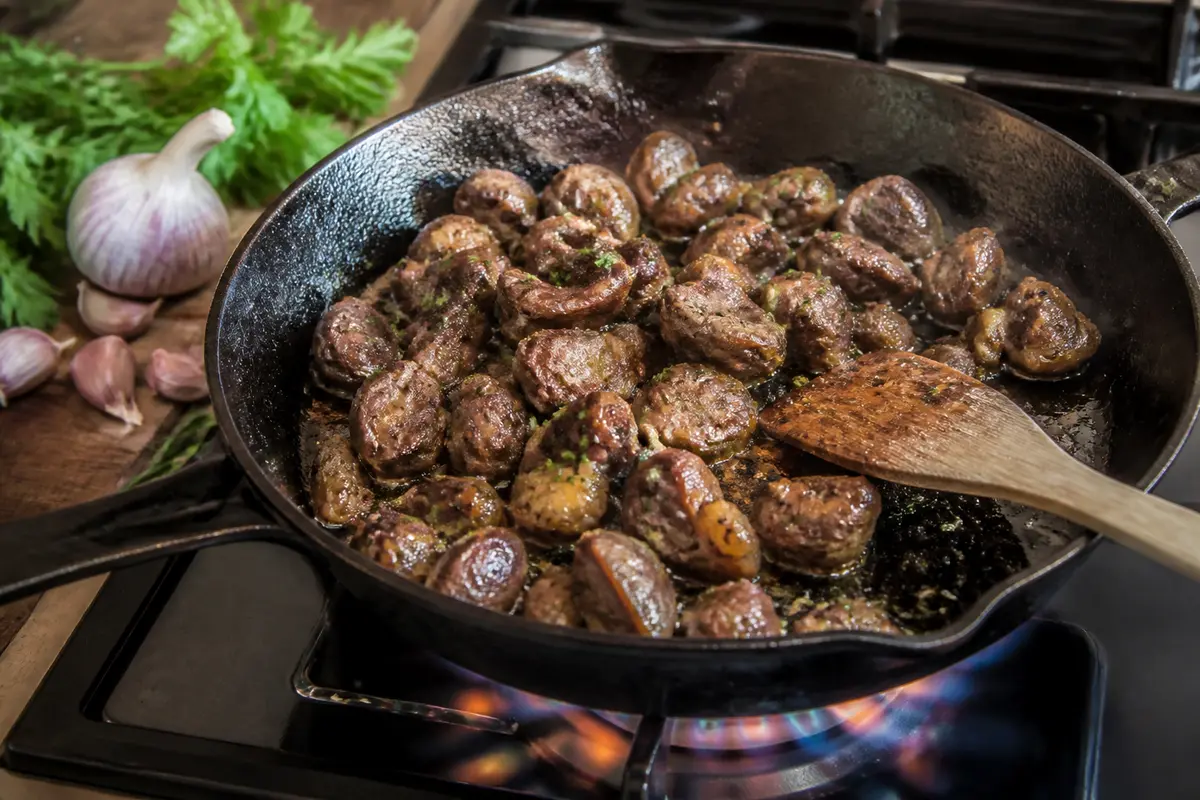 Temps de cuisson à la poêle des gésiers : Astuces et recettes